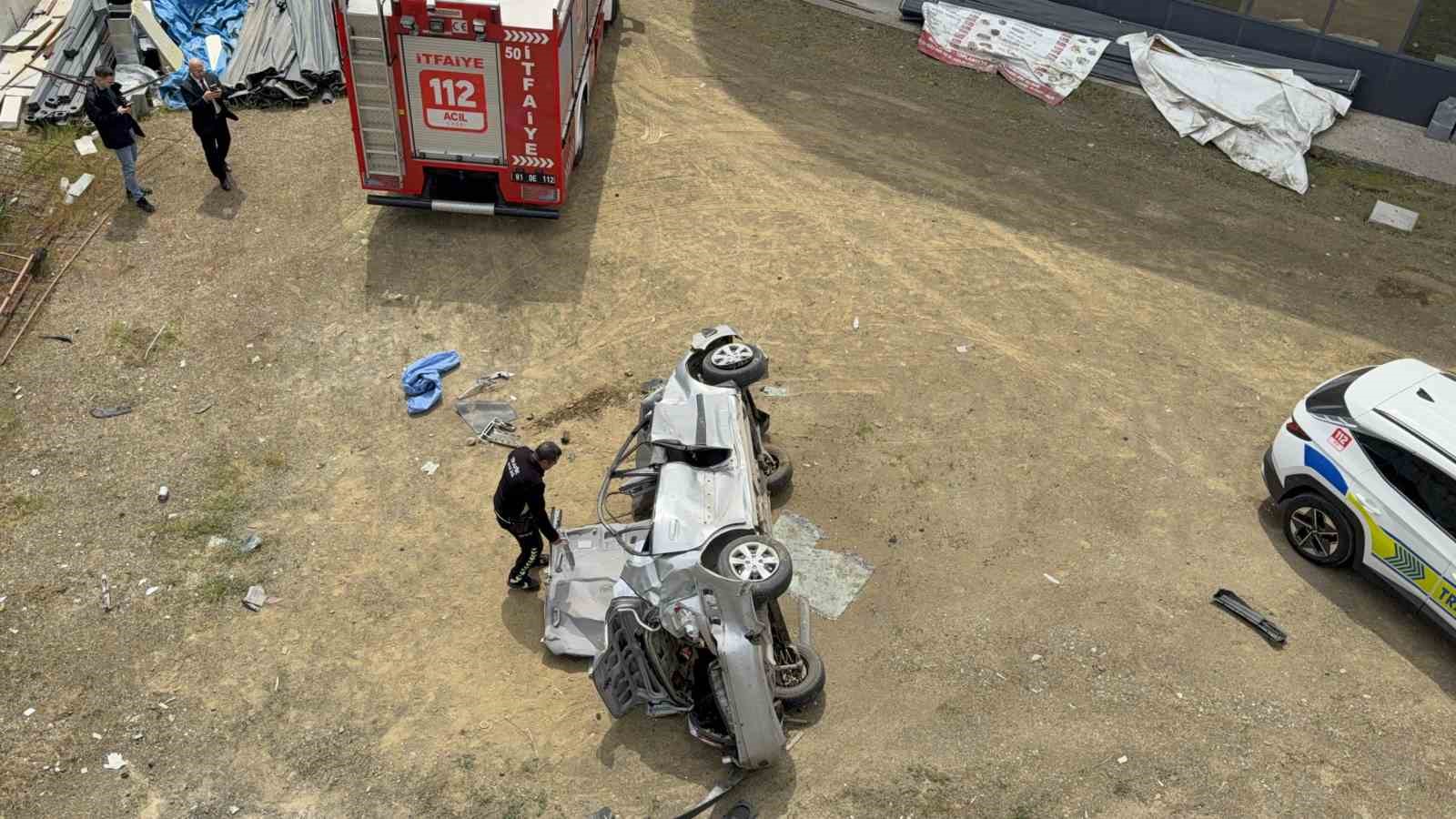 D&uuml;zce&rsquo;de feci kaza 2 yaralı
