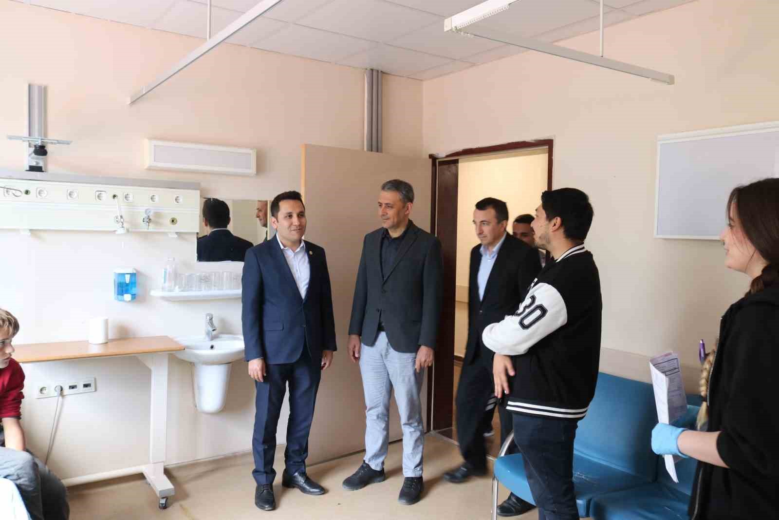 Kaymakam Bildirici’den eğitim ve sağlık kurumlarına ziyaret