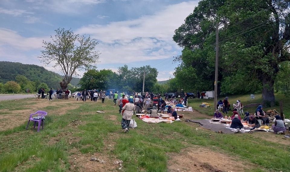 Simav Ahmetli köyünde yağmur duası