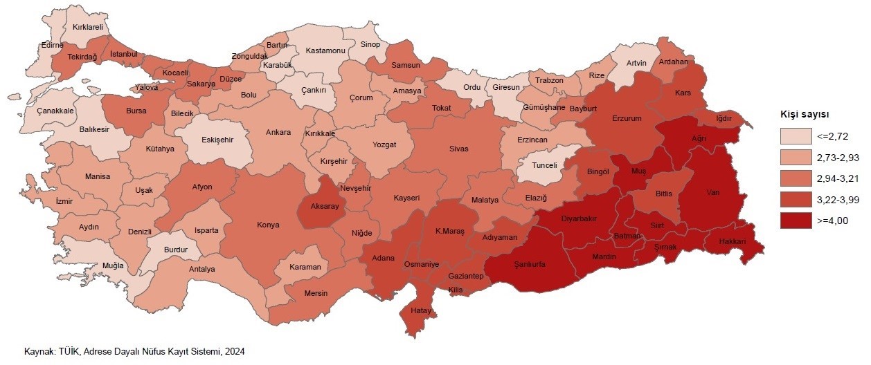 T&uuml;rkiye&rsquo;de en fazla yaşlı birey bulunan hane oranı Sinop&rsquo;ta
