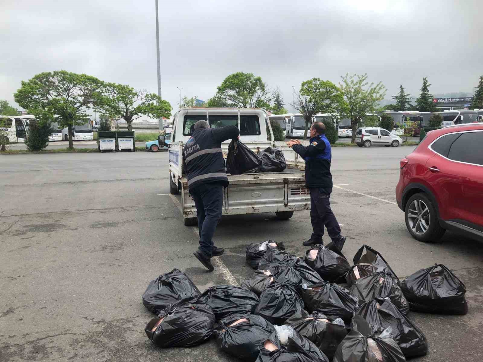 Samsun’da uygunsuz şartlarda taşınan 500 kilo iç yağına el konuldu
