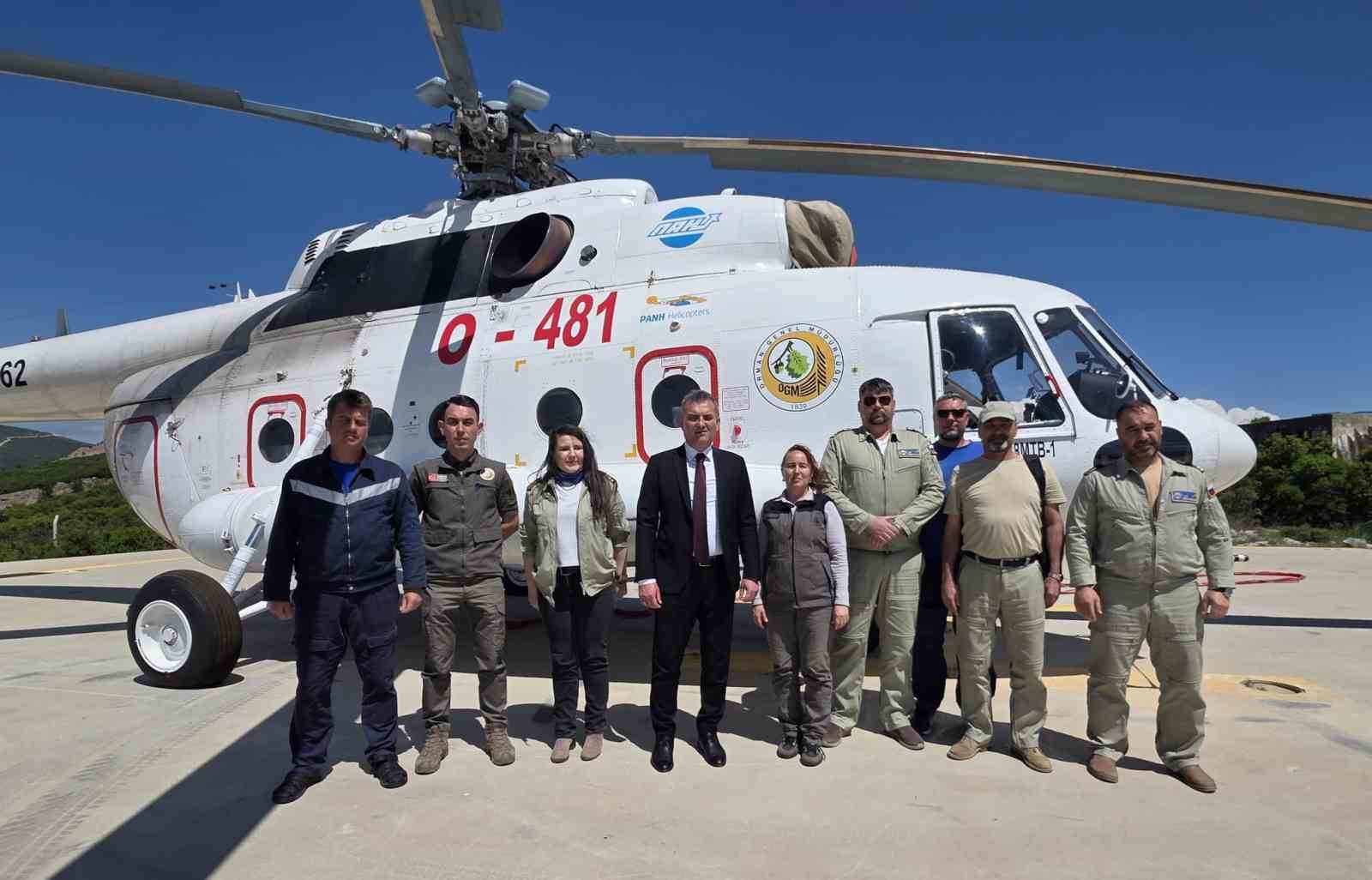 Yatağan’da orman yangınlarına karşı hava gücü göreve başladı