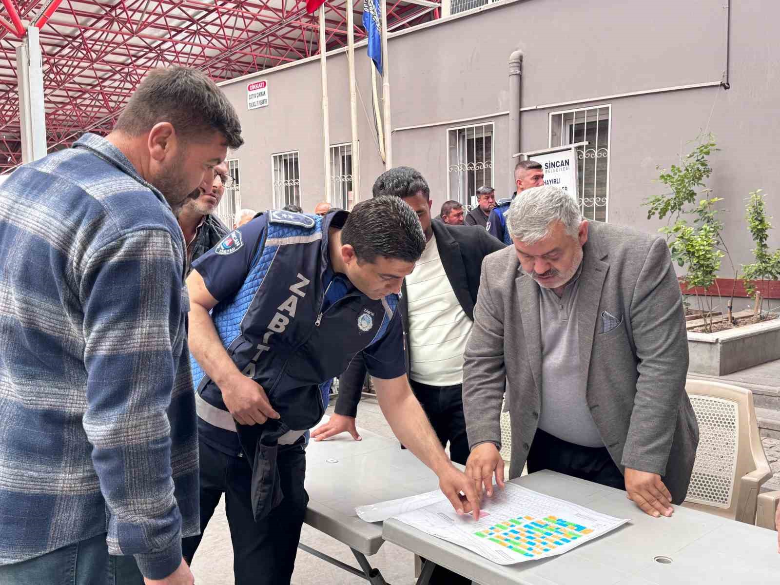 Sincan’da kurban satış yerleri kura ile dağıtıldı