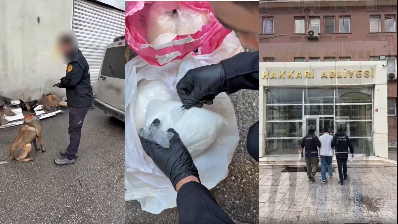 Hakkari’de 35 kilo uyuşturucu ele geçirildi