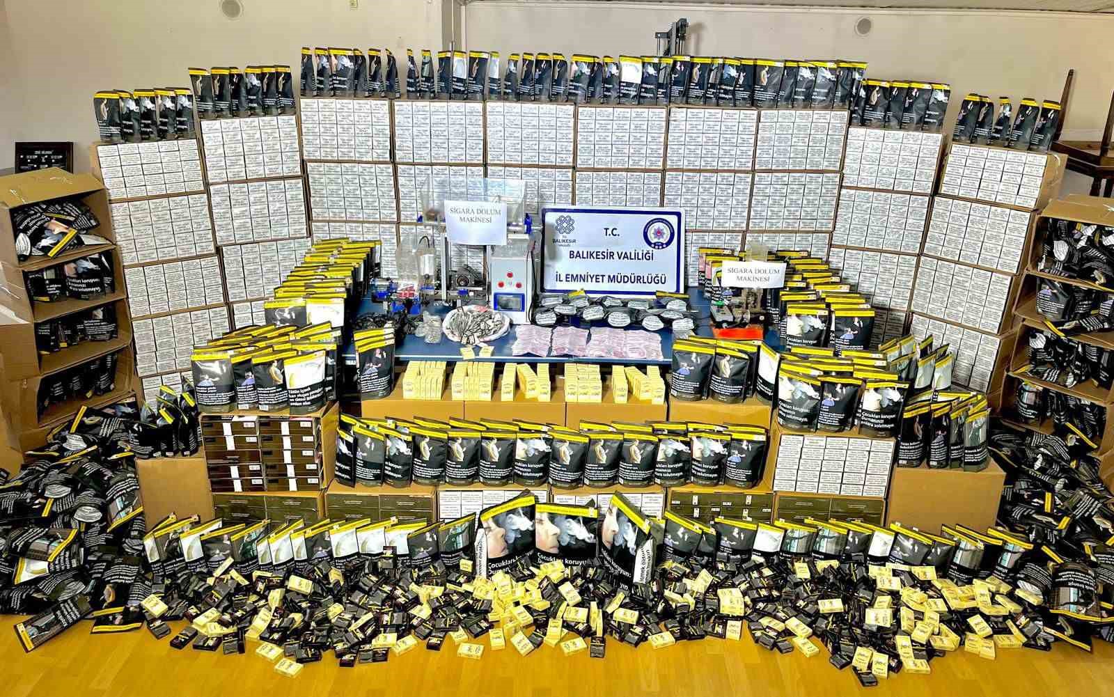 Gönen’de kaçak tütün operasyonu: 5 şüpheli gözaltında