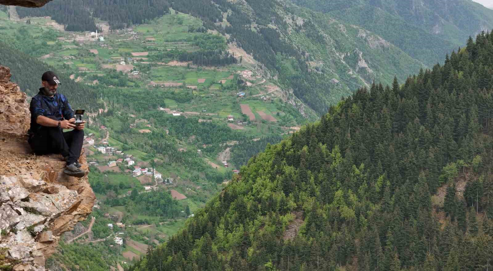 Artvin’de tarihi ticaret yolu drone ile görüntülendi
