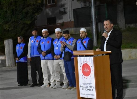 Bilecik’te hacı adayları dualarla uğurlandı