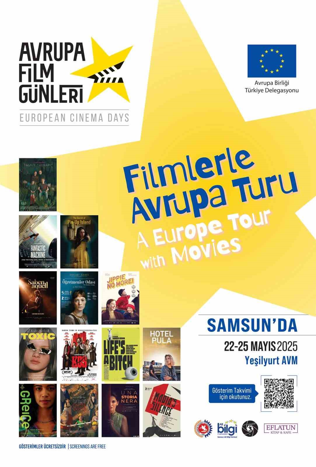 Avrupa sinemasının seçkin filmleri Samsun’da beyaz perdede