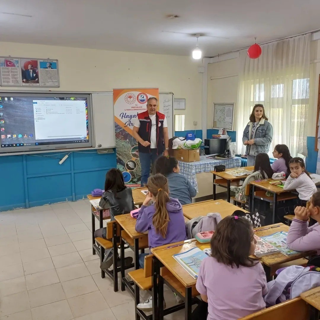 Sinop&rsquo;ta minik &ouml;ğrencilere sucul yaşamın &ouml;nemi anlatıldı
