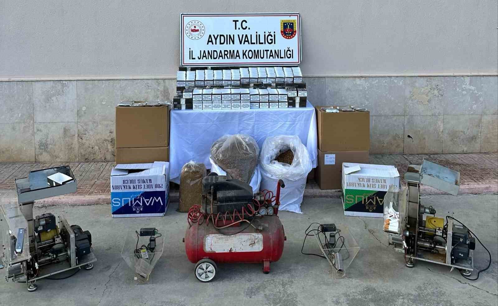 Jandarmadan kaçak tütün baskını: 2 gözaltı