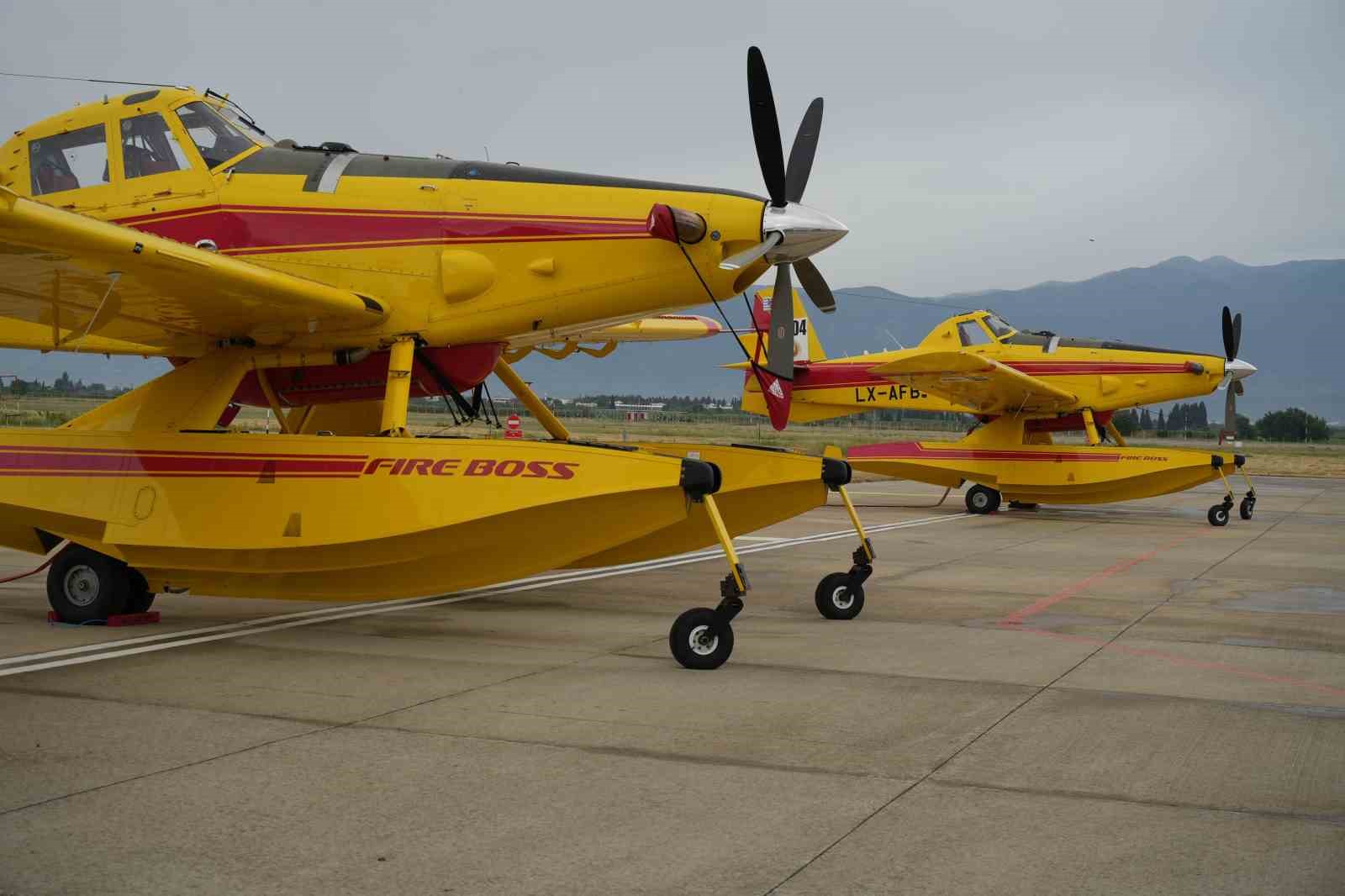 Orman yangınlarıyla mücadelede amfibik uçaklar göreve başladı