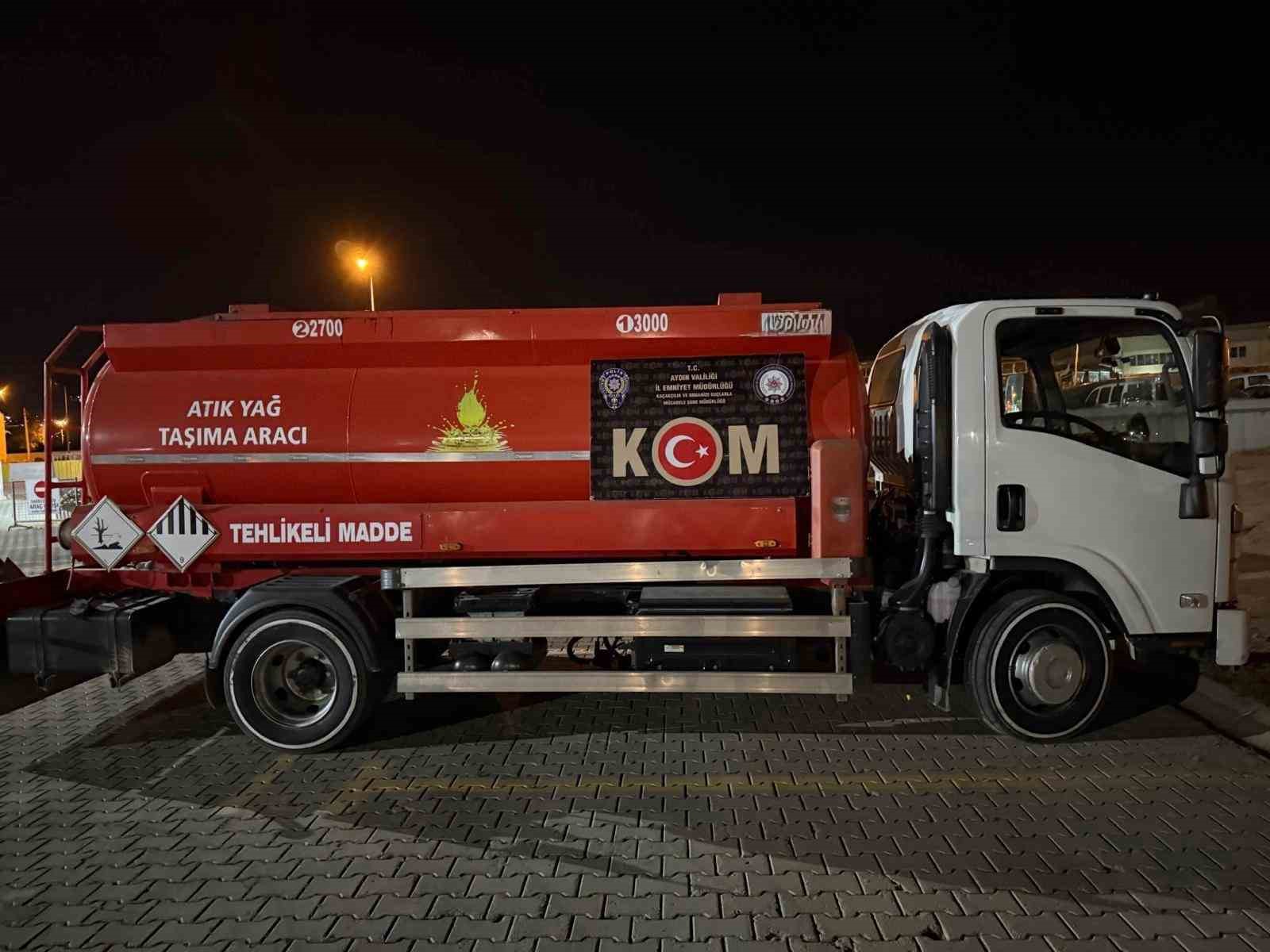 Aydın’da 4 ton atık yağ ele geçirildi