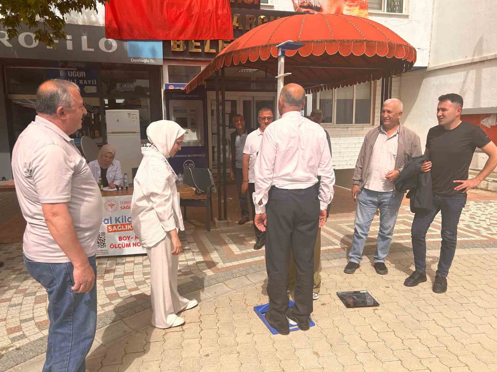 Hisarcık&rsquo;ta "Kilo kontrol&uuml;" uygulaması
