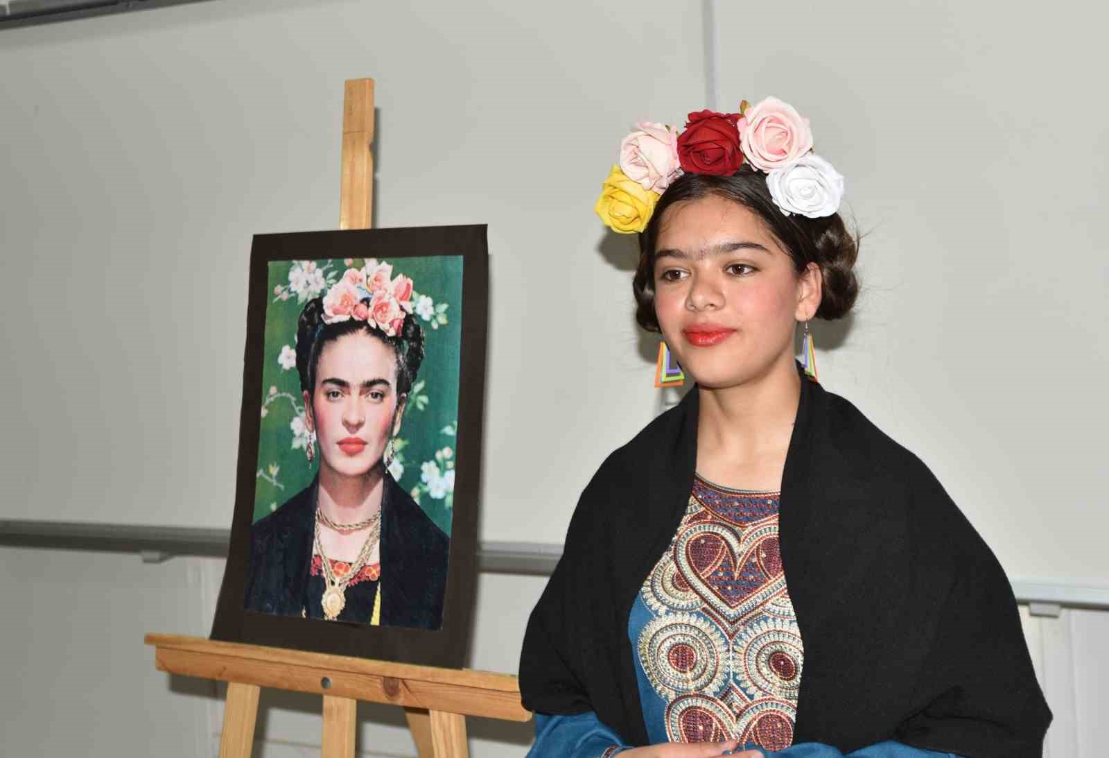 Öğrenciler, ünlü ressamların tablolarını canlandırdı