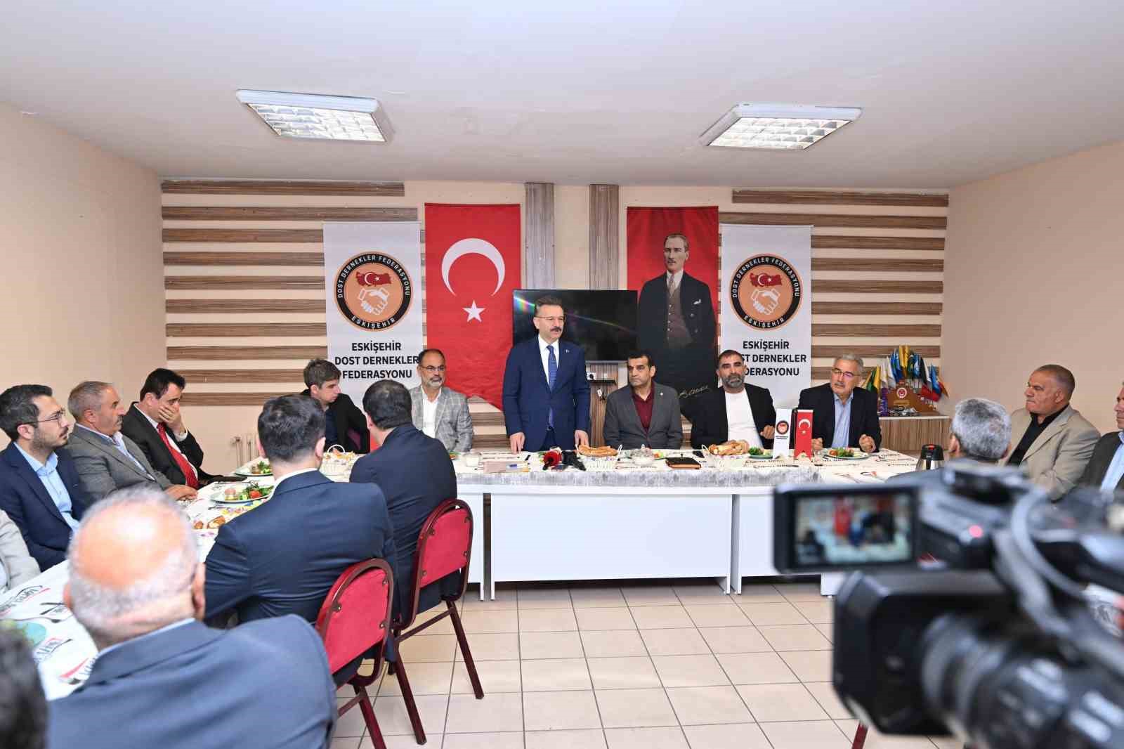 Vali Aksoy, Dost Dernekler Federasyonu’na iade-i ziyarette bulundu