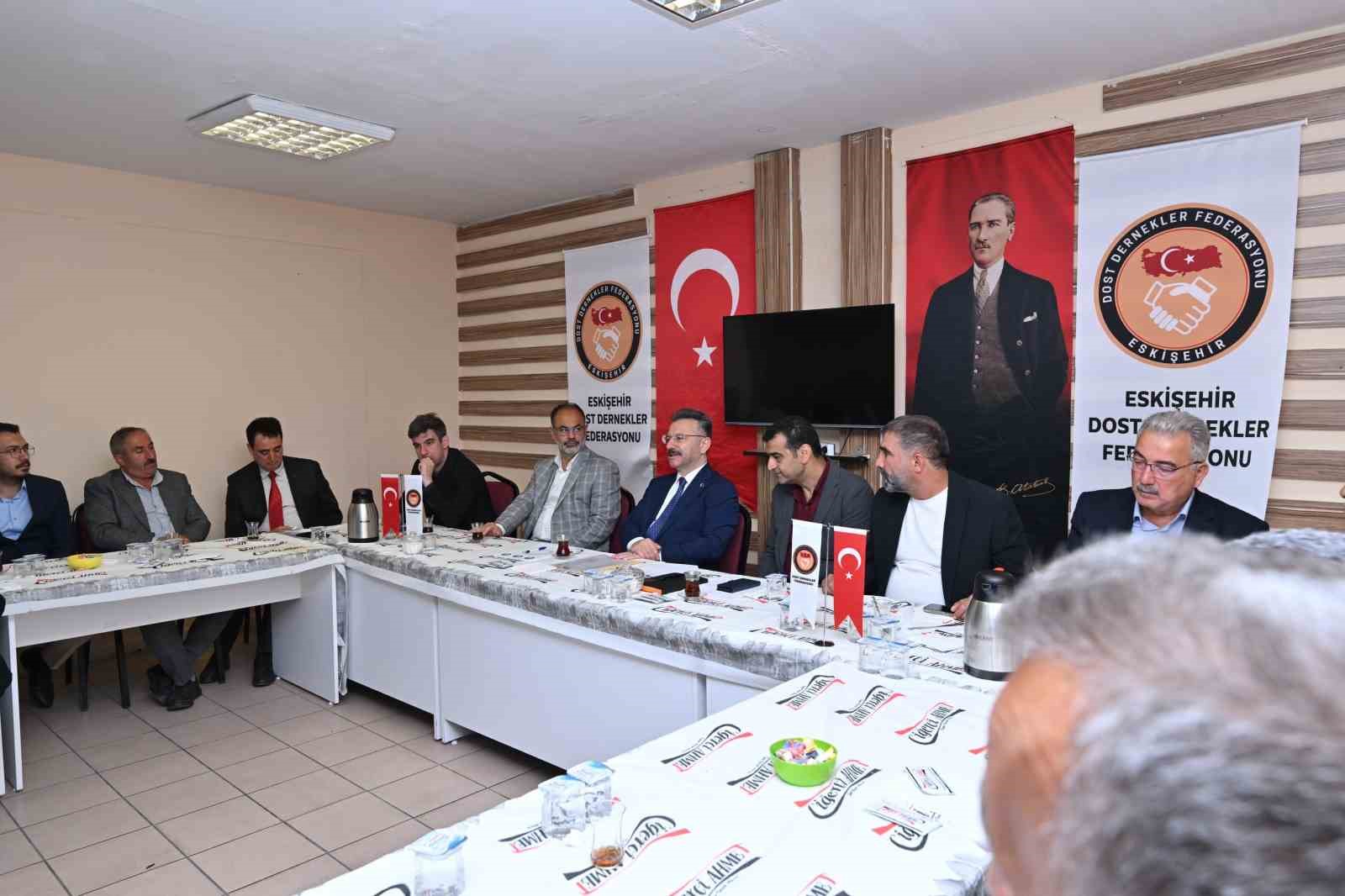 Vali Aksoy, Dost Dernekler Federasyonu&rsquo;na iade-i ziyarette bulundu
