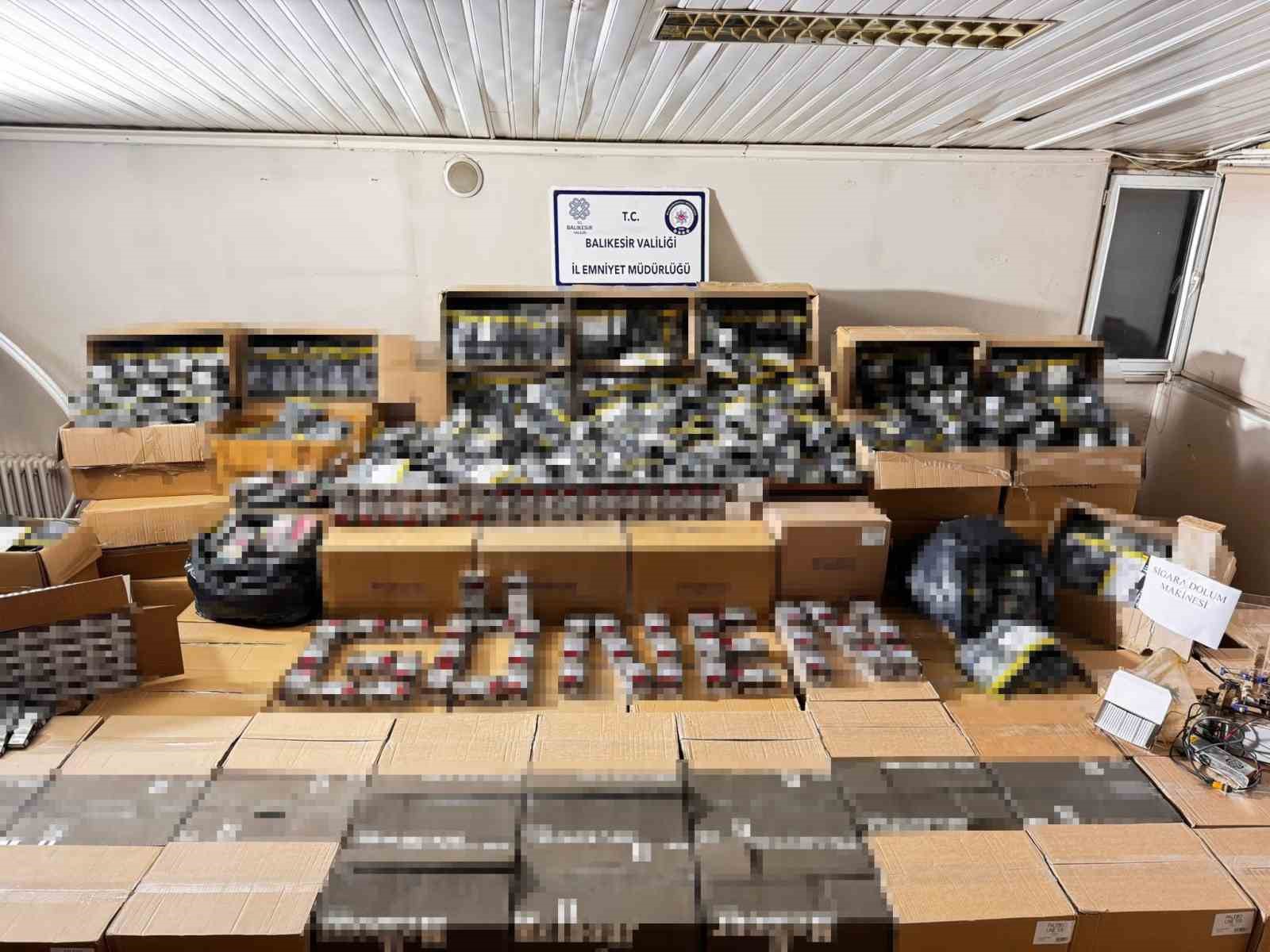 Gönen’de kaçak tütün operasyonu: 19 adrese eş zamanlı baskın