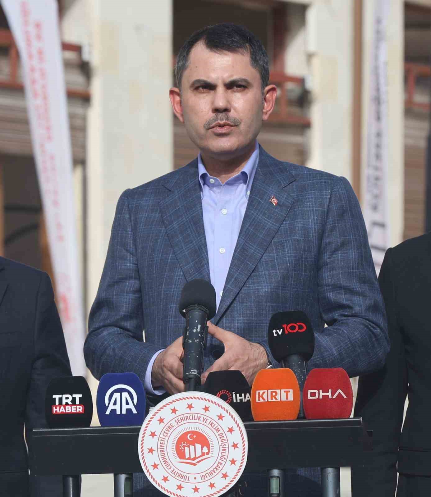 Bakan Kurum: "Deprem bölgesinde 250 bininci konutun anahtarını Cumhurbaşkanımız ve Azerbeycan Cumhurbaşkanı Aliyev’in teşrifleriyle teslim edeceğiz"
