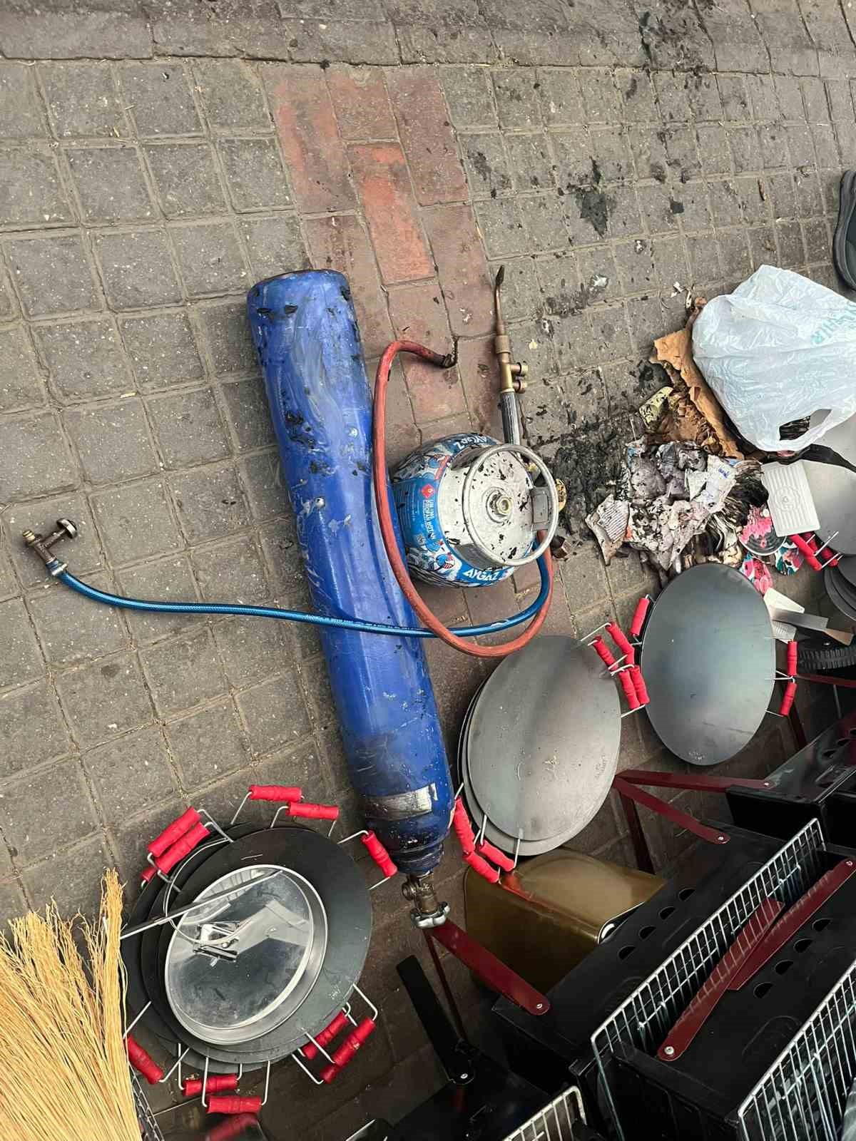 Okisjen tüpünün parlaması sonucu 1 kişi yaralandı