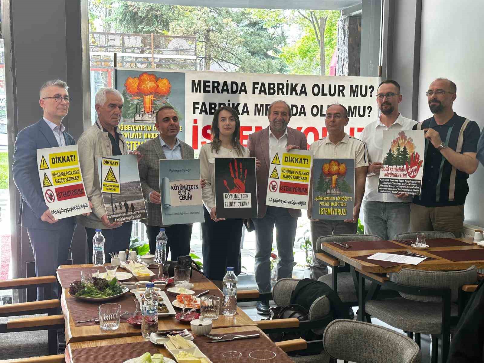 Merada yapılmak istenen patlayıcı tesisine tepki