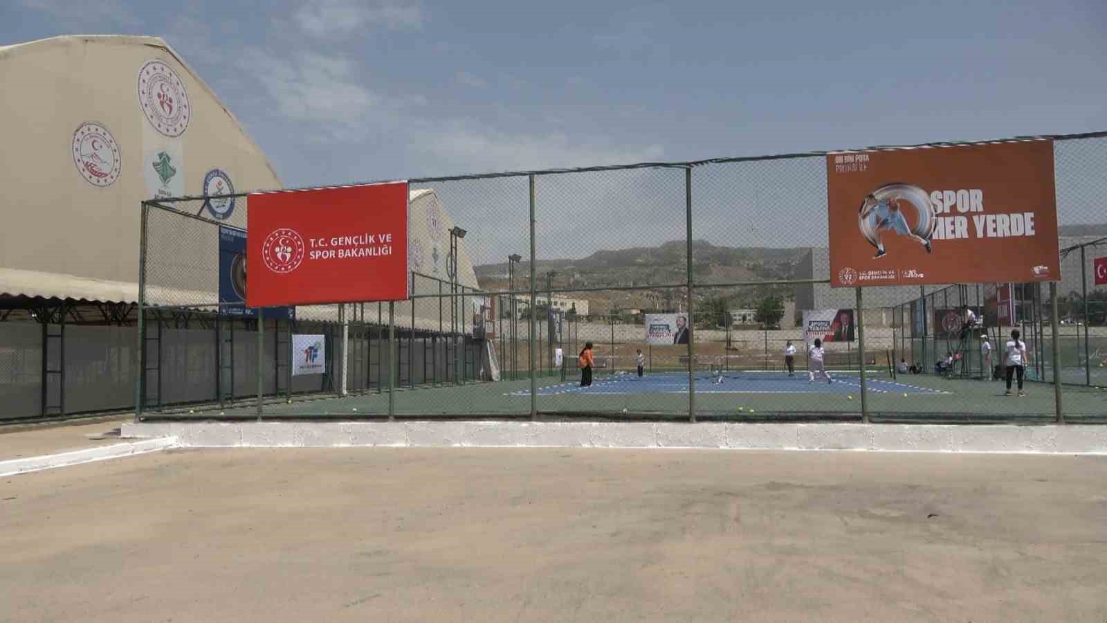 4. Uluslararası Cudi Cup Tenis Turnuvası hazırlıkları tamamlandı