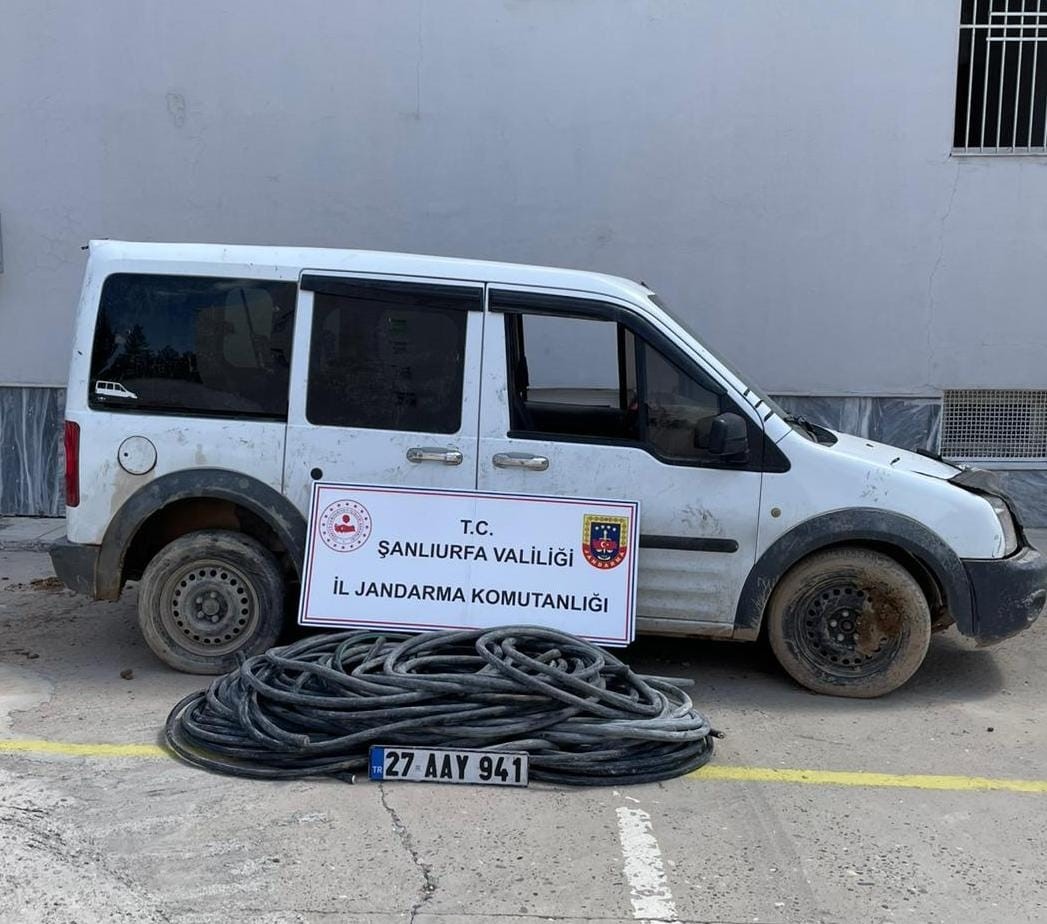 Çalınan 200 metre kablo bulundu