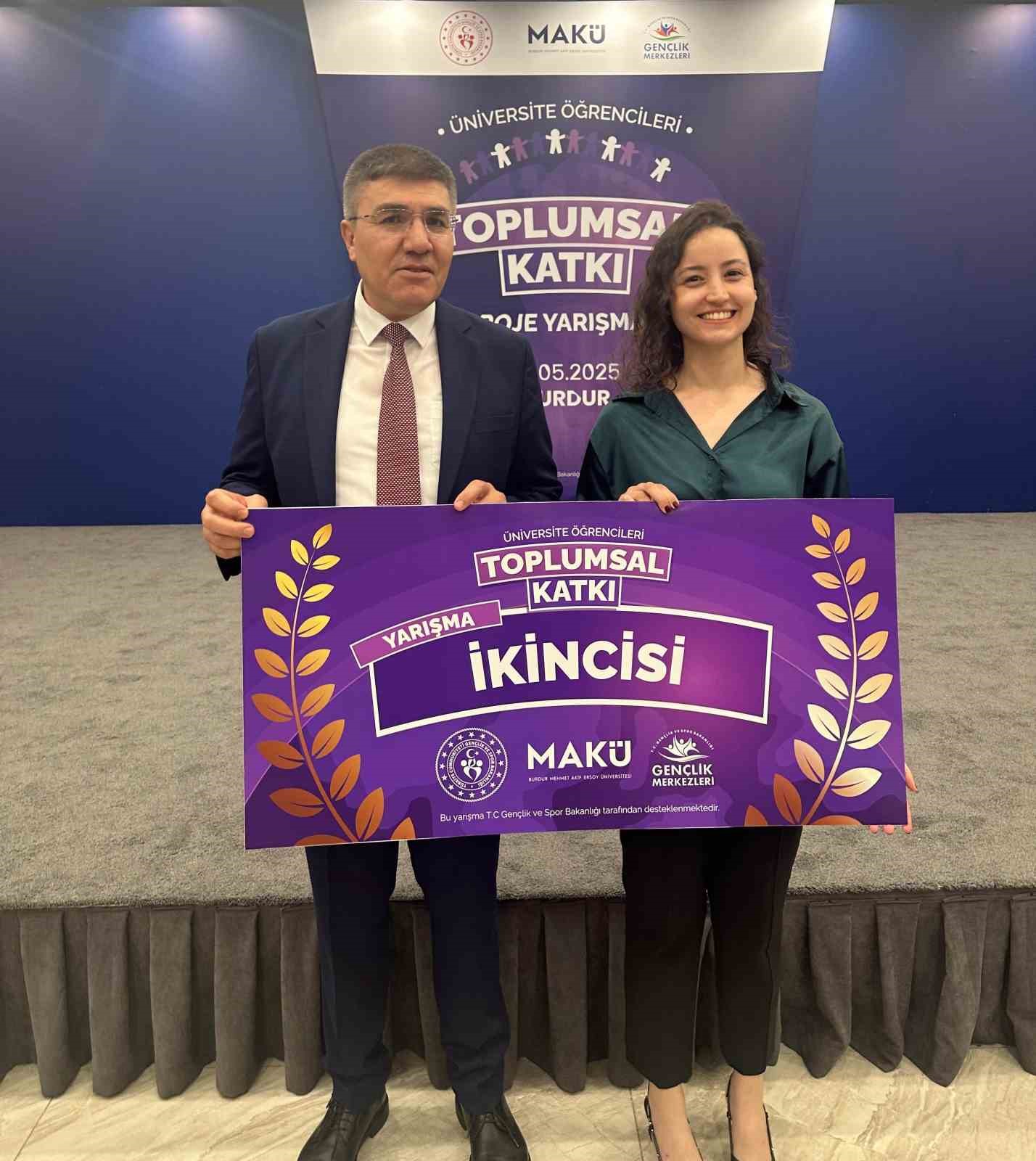 BEUN Lisansüstü Öğrencisi Merve Özçelik’in Yüksek Lisans Tezine ikincilik ödülü