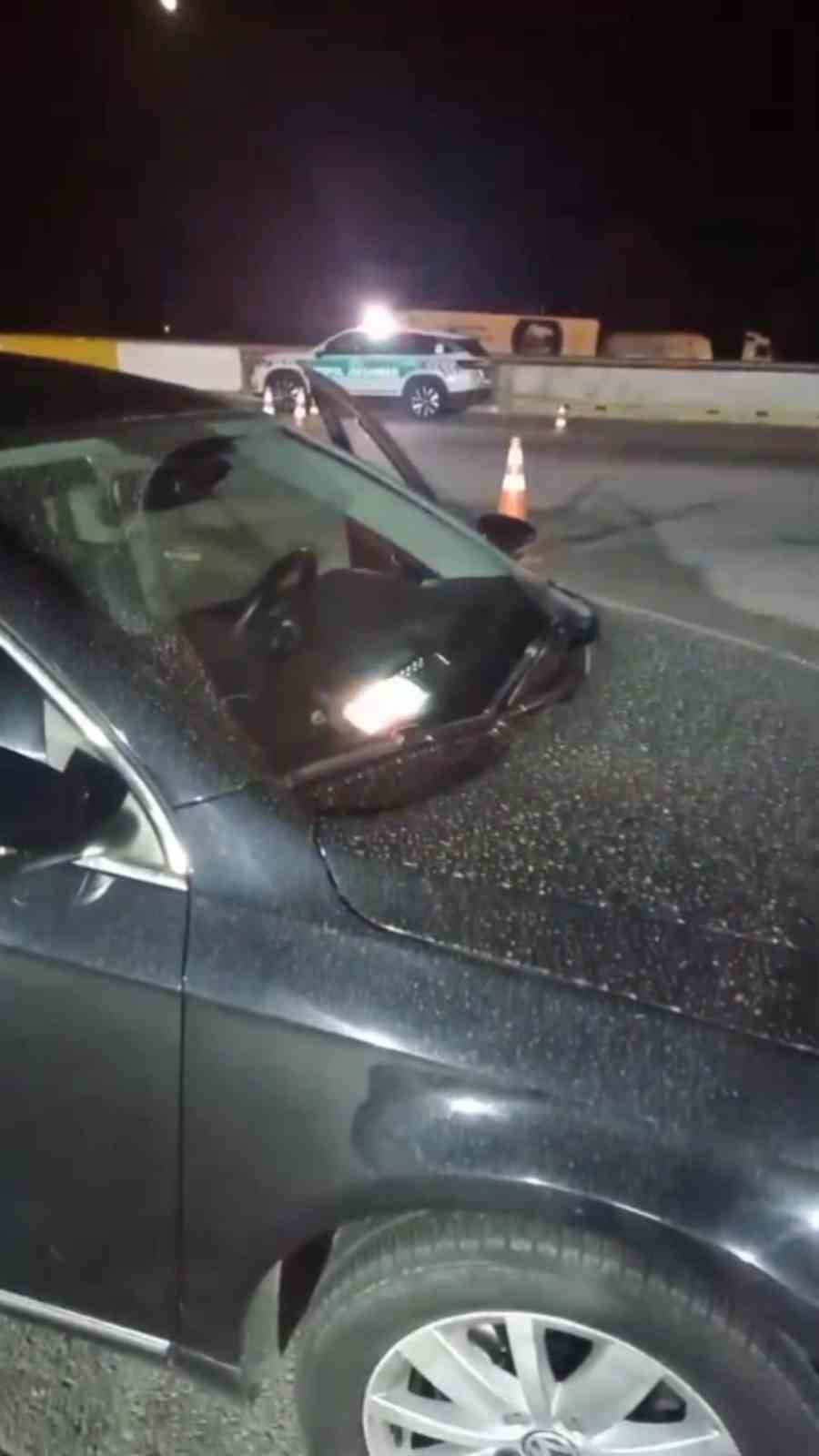 Otoyolda çakar kullanan sürücü jandarmaya takıldı