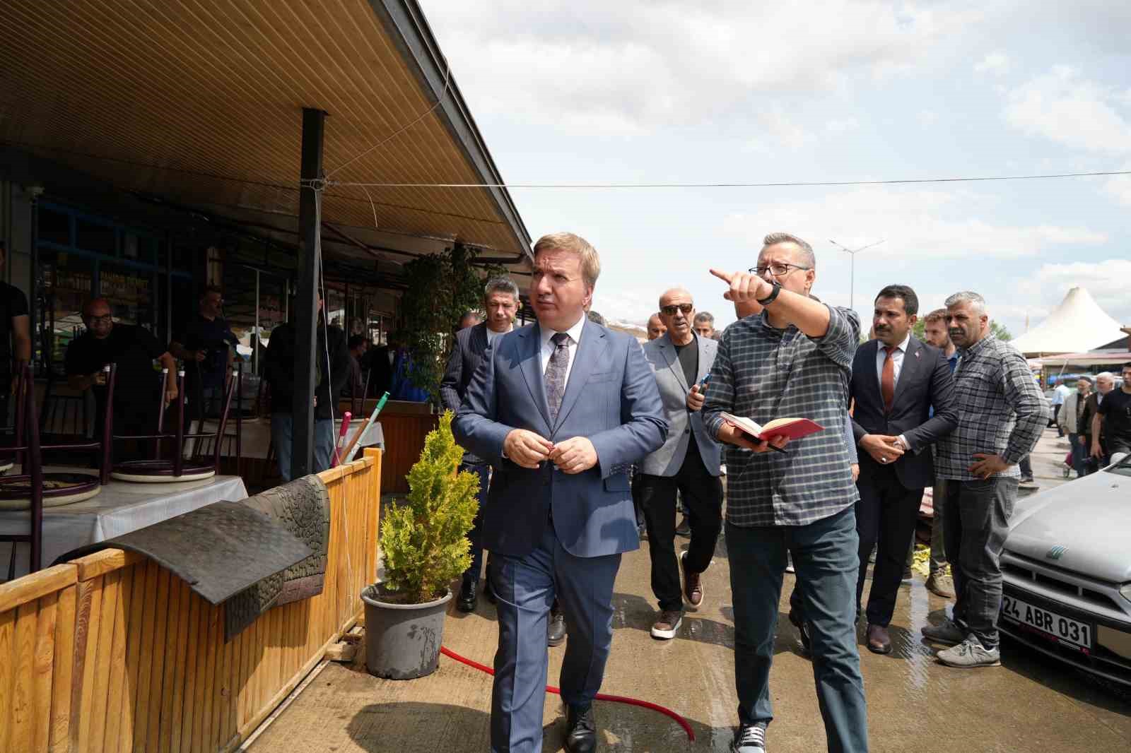 Buğday Meydanı’nda hasar tespit çalışmaları yapıldı