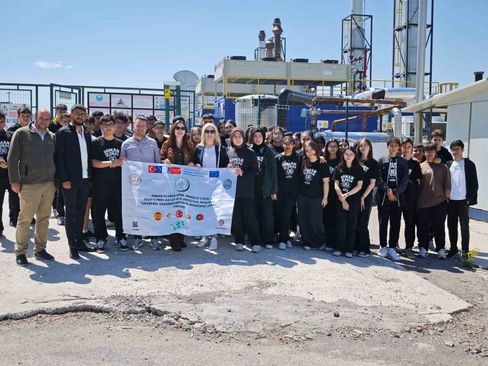 Büyükşehirin çevreci tesisine liseli gençlerden yakın takip