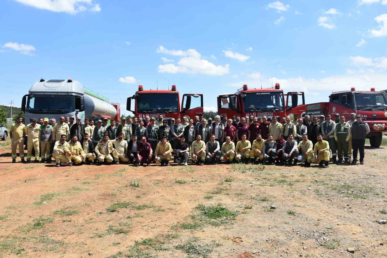 Beyşehir’de orman yangınlarına karşı eğitimler sürüyor