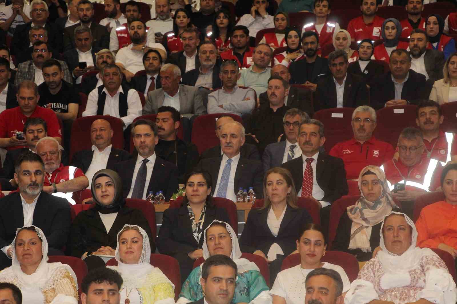 TBMM Başkanı Kurtulmuş: "Artık bu coğrafyanın insanları yan yana omuz omuza yetti artık diyerek büyük bir millet olarak ayağa kalkacak"