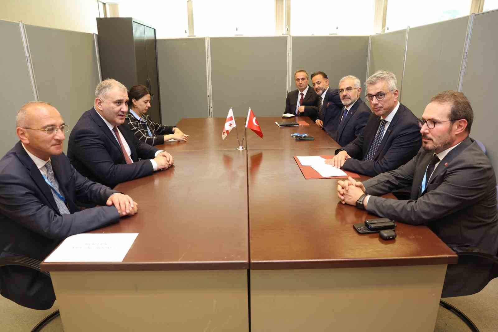 Sağlık Bakanı Memişoğlu, Gürcistanlı mevkidaşı ile bir araya geldi