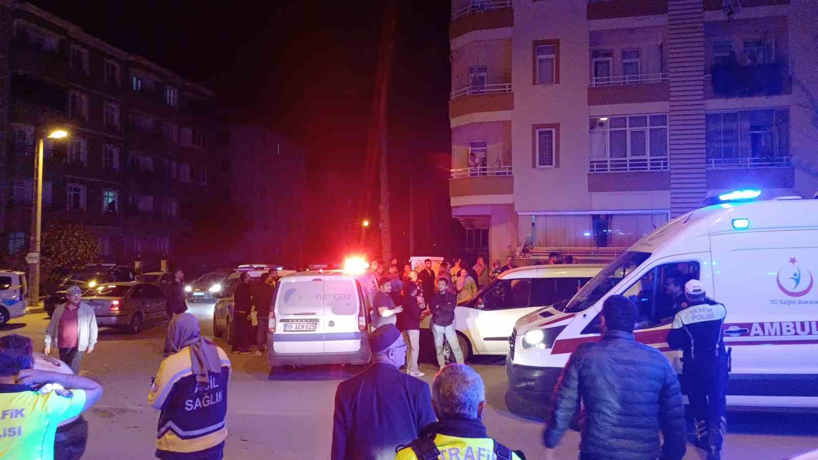 Çorum’da apartman dairesinde yangın paniği