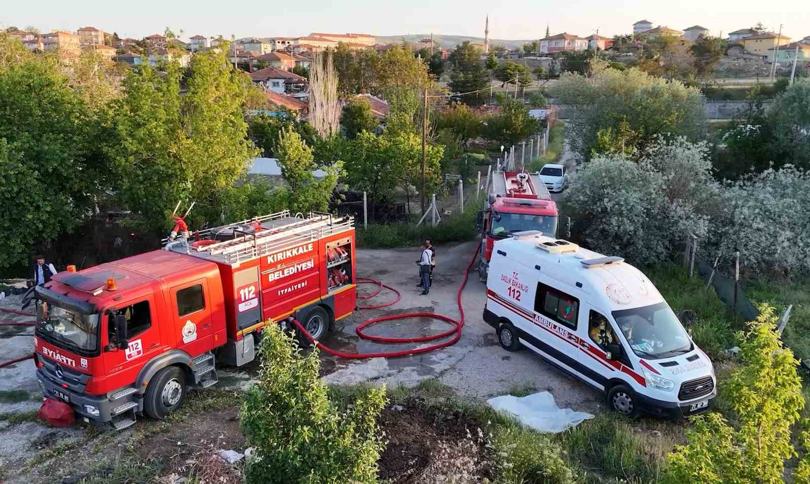 Kırıkkale&rsquo;de m&uuml;stakil evde yangın
