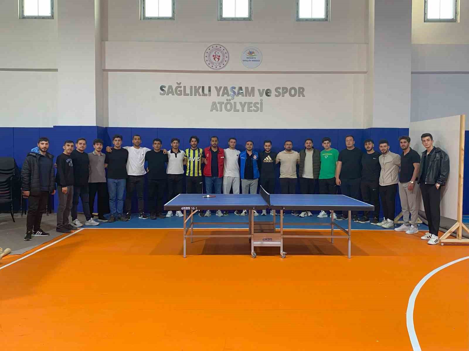 Gençlik Haftası’nda masa tenisi heyecanı yaşandı
