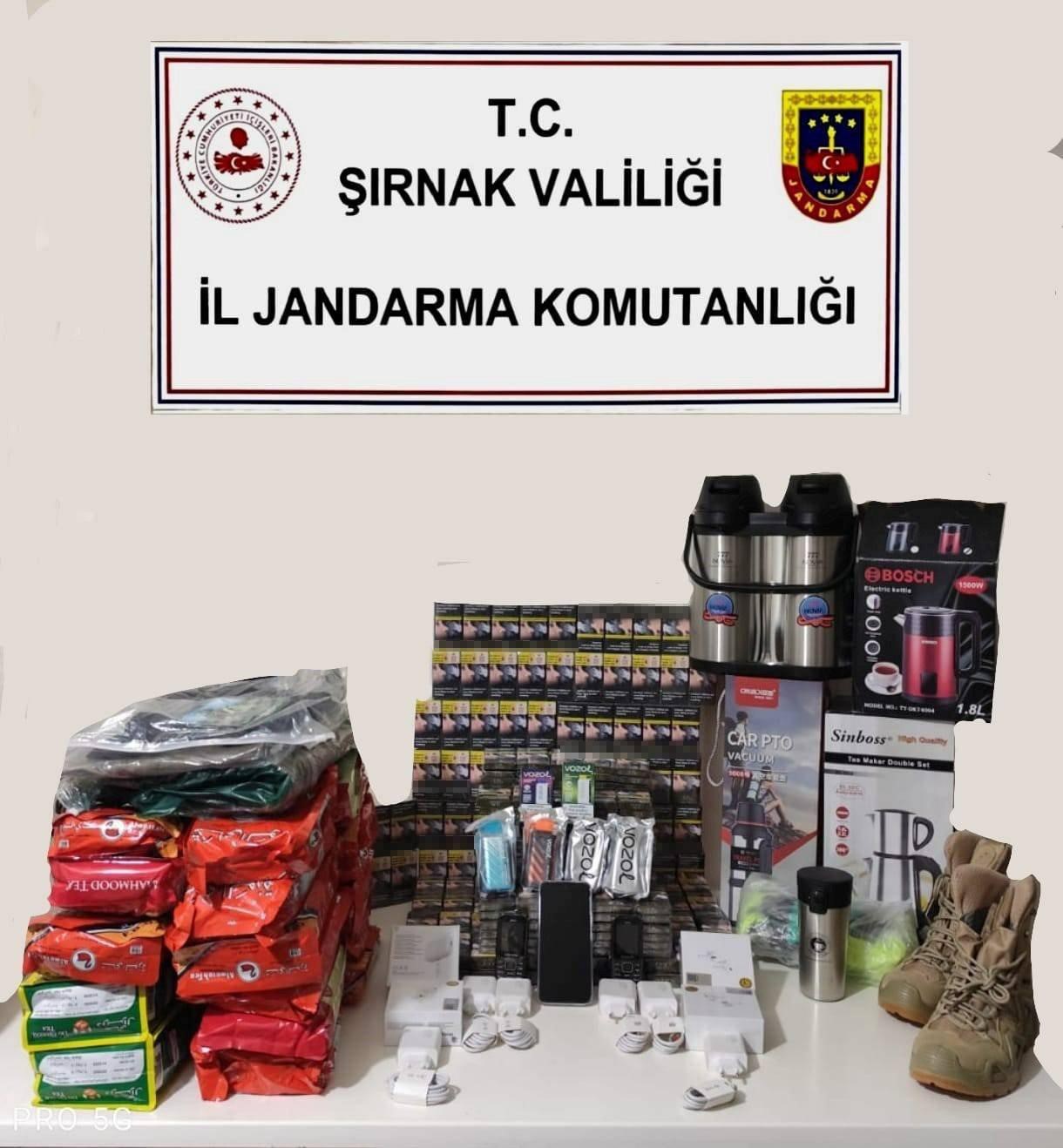 Şırnak&rsquo;ta 3 milyon değerinde ka&ccedil;ak &uuml;r&uuml;nler ele ge&ccedil;irildi
