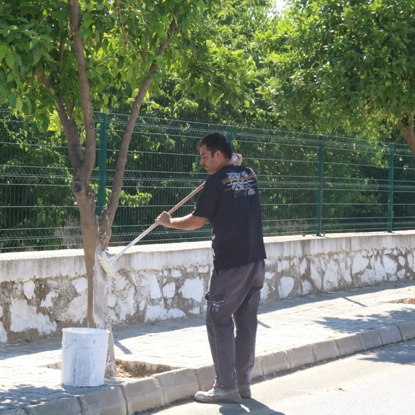 Yenipazar’da çevre düzenlemesi sürüyor

