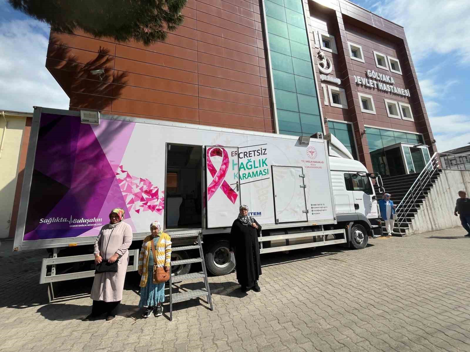 Gölyaka’da kanser taraması yapılıyor