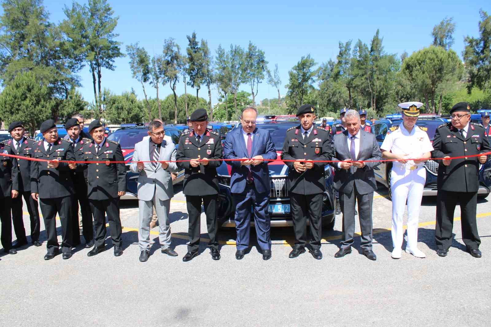 Aydın’da jandarma filosuna 54 yeni araç katıldı