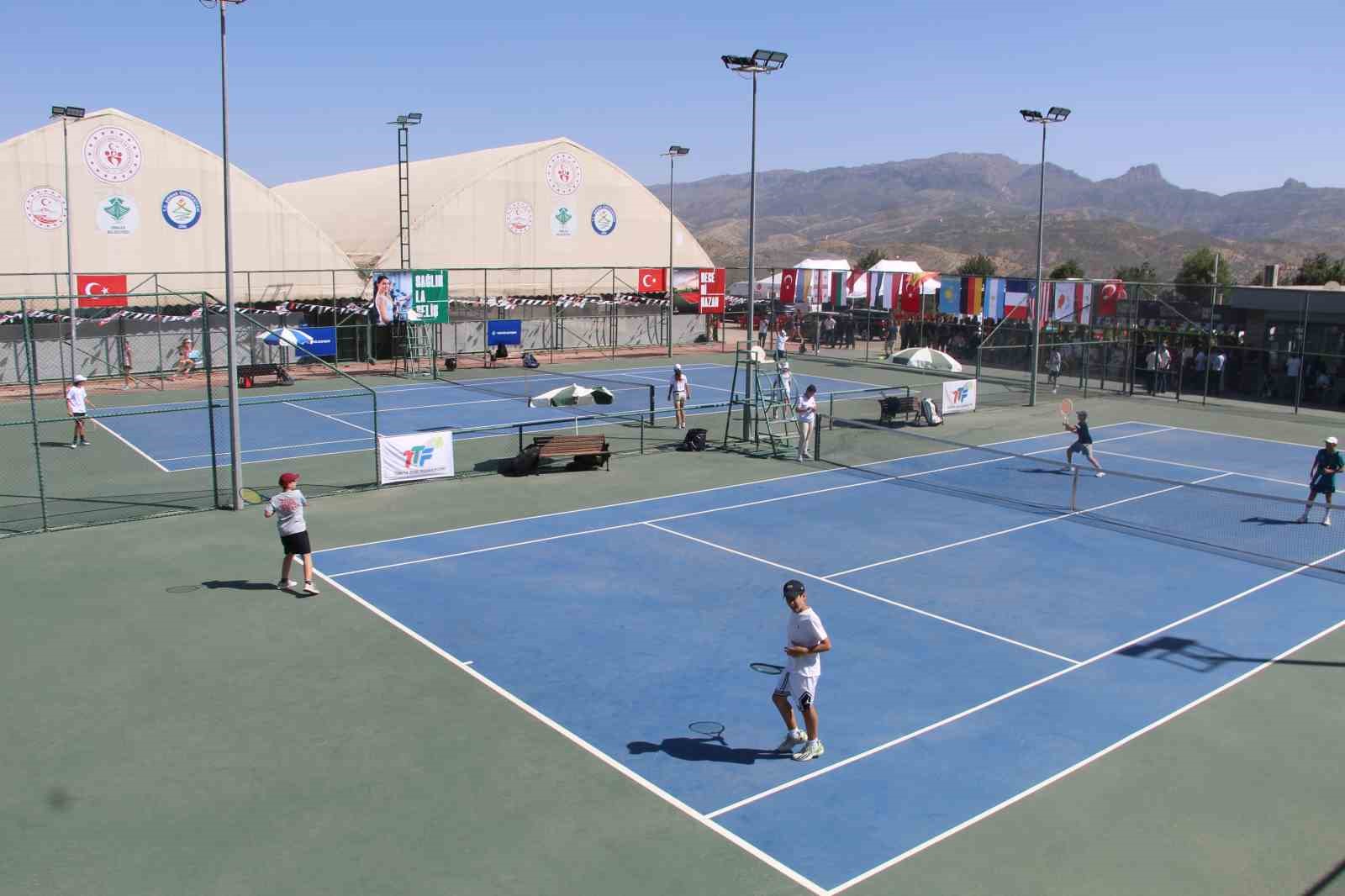 Şırnak&rsquo;ta 4. Uluslararası Cudi Cup Tenis Turnuvası başladı
