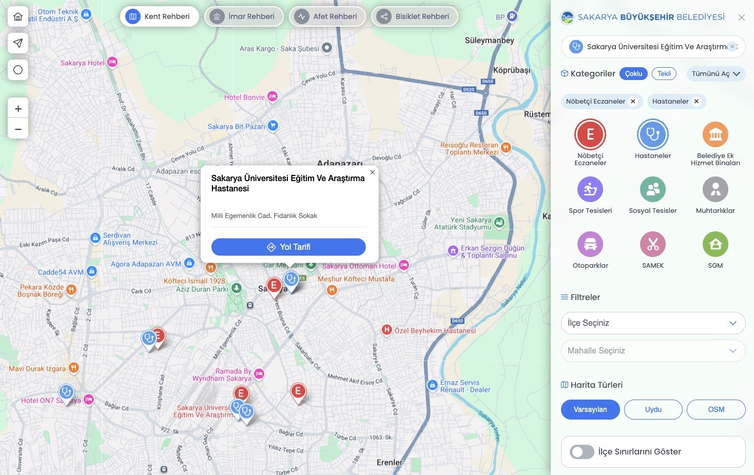 Kent Rehberi dijital platforma taşındı
