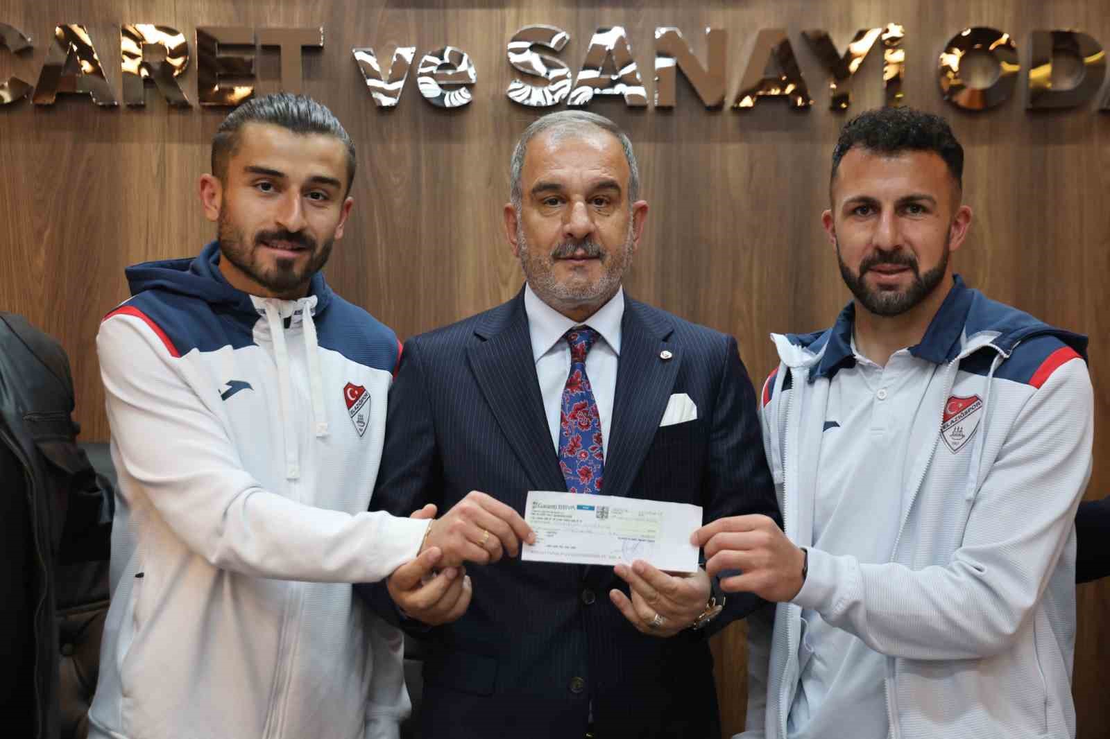 Elazığ TSO’dan Elazığspor’a 10 milyon liralık çek