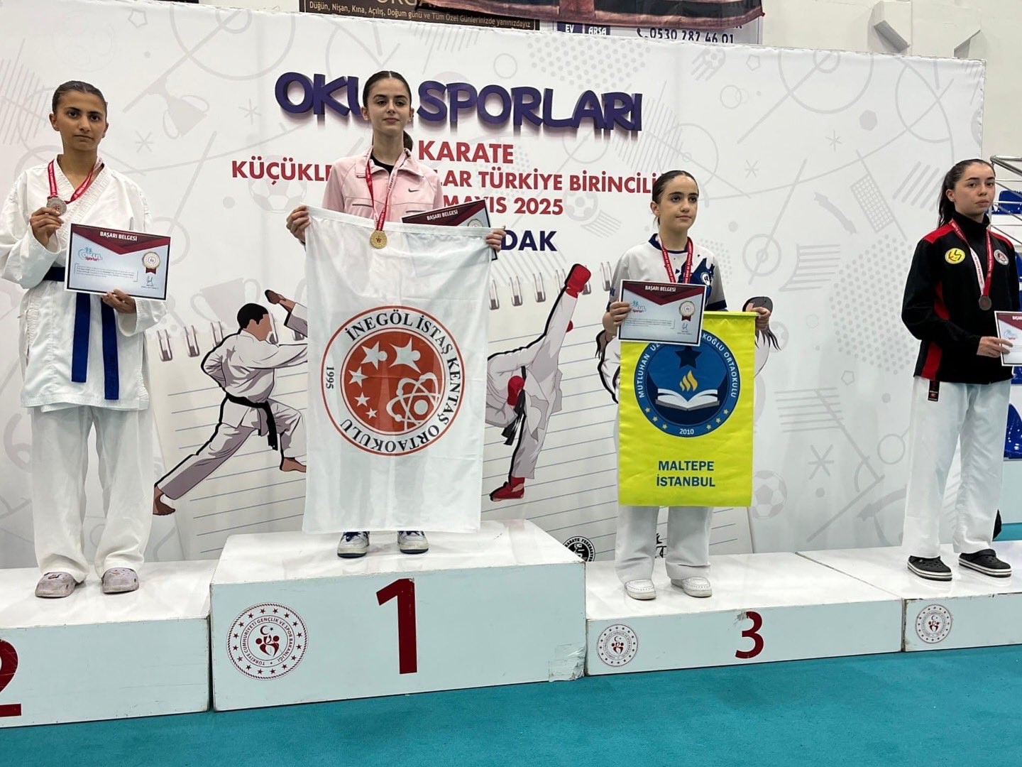 Doğa Açıkgöz, karate şampiyonasında Türkiye 3’üncüsü oldu
