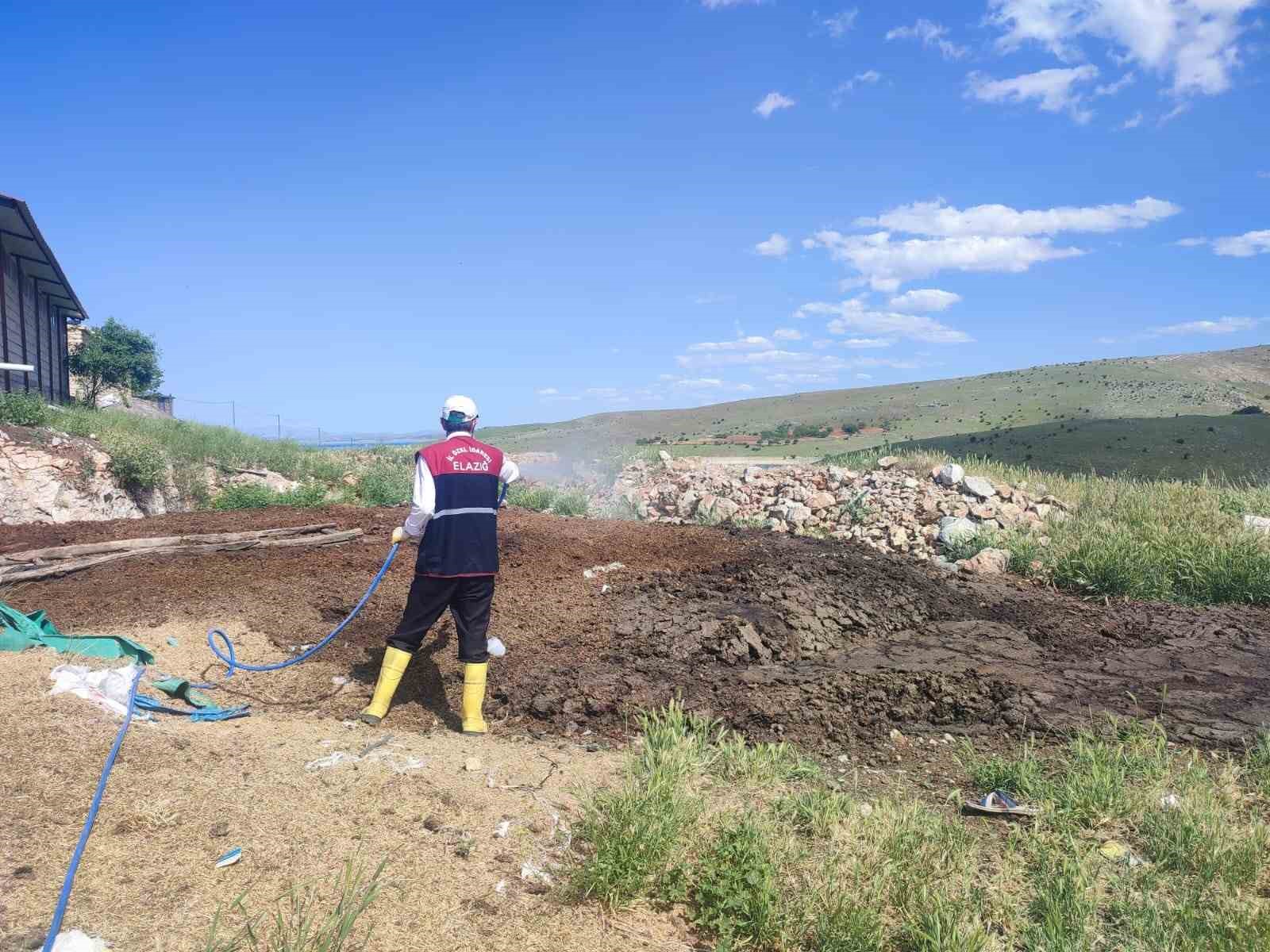 Elazığ’da larva ile mücadele çalışmaları sürüyor
