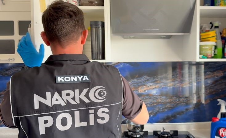 Konya’da narkotik operasyonu: 63 tutuklama