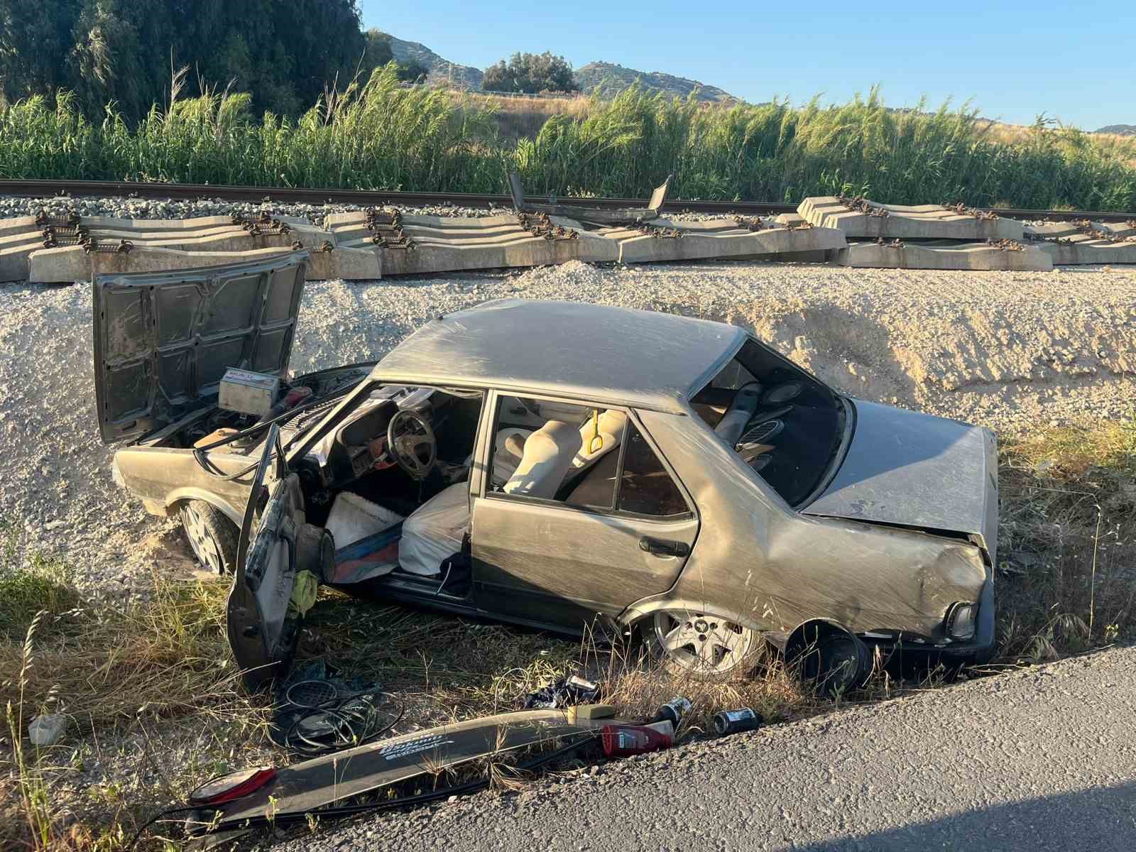 Otomobil takla attı, sürücü yaralandı
