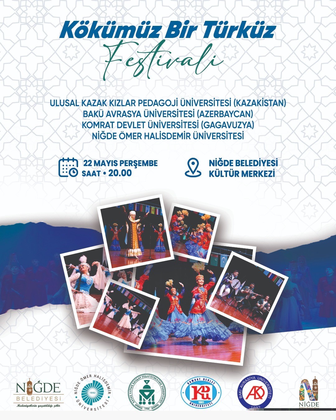 Niğde’de "Kökümüz Bir Türküz Festivali" coşkusu başlıyor