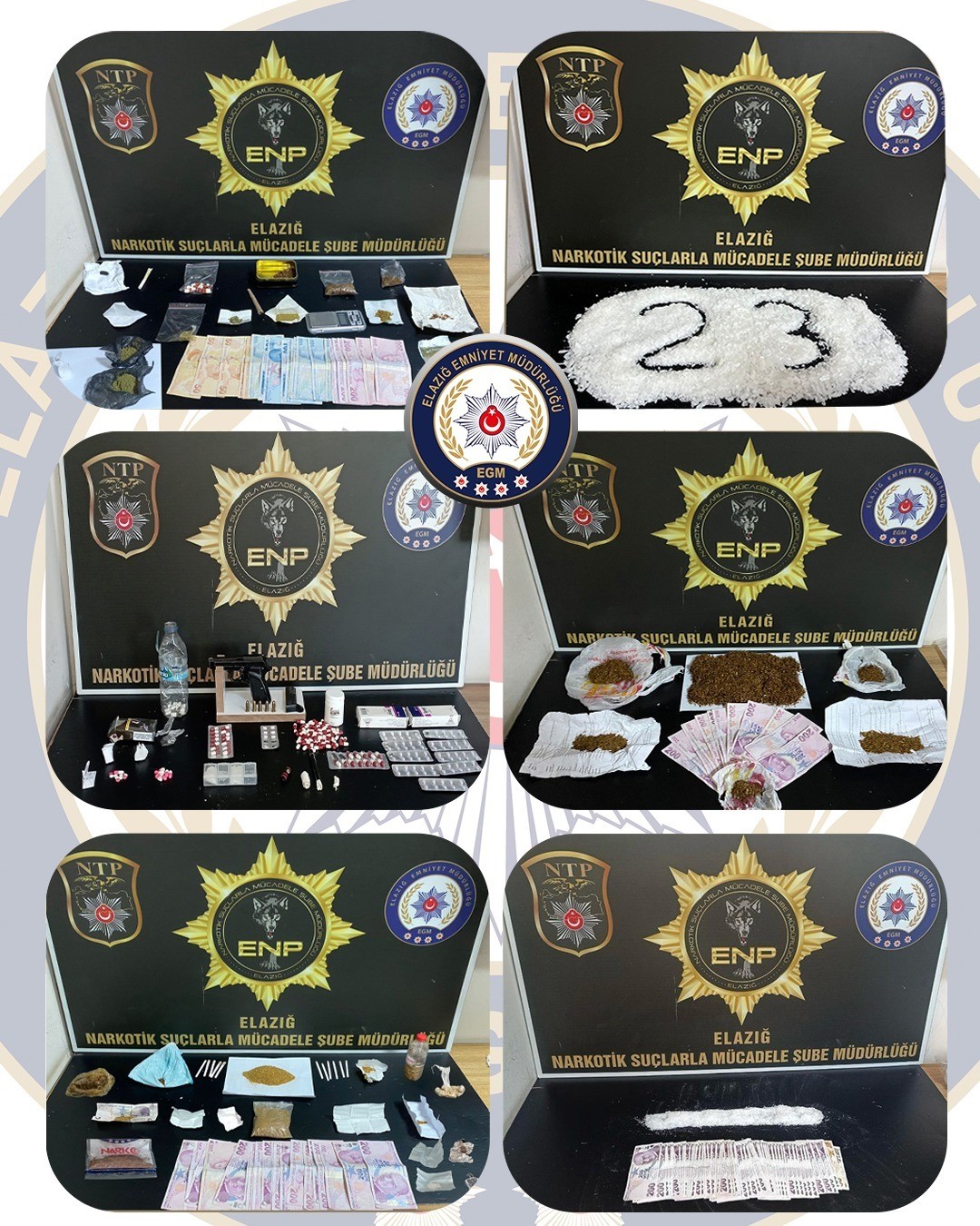 Elazığ’da uyuşturucu operasyonu: 17 tutuklama