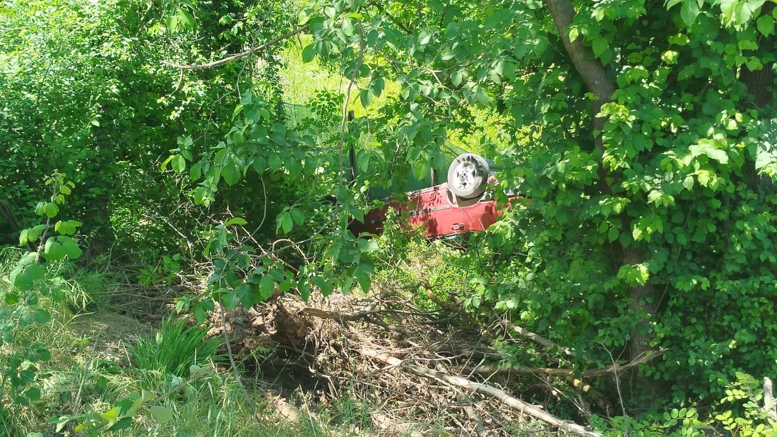 Sakarya&rsquo;da otomobil şarampole u&ccedil;tu: Karı-koca yaralandı
